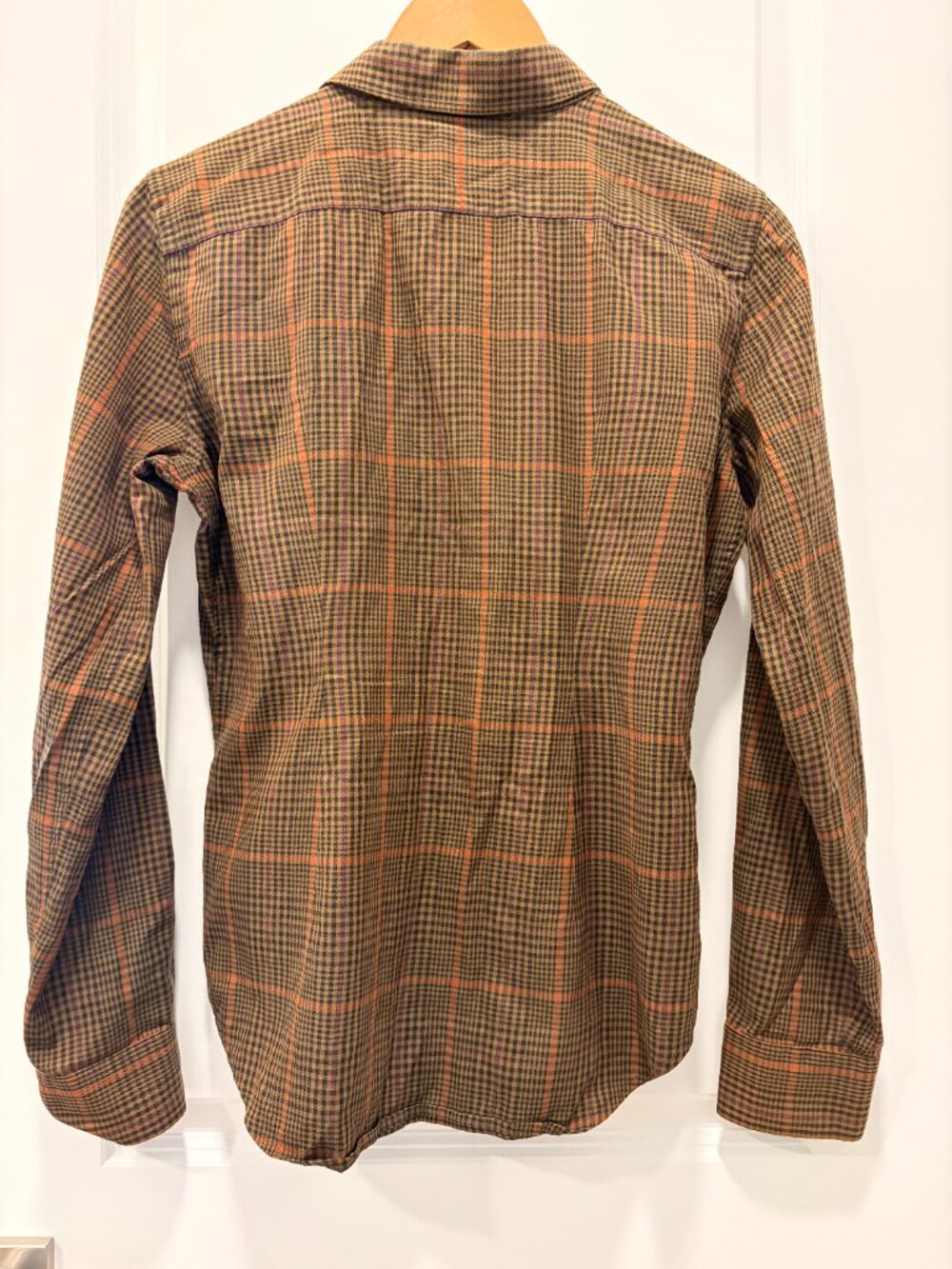 Lauren Ralph Lauren Plaid Classic Cotton Brown Button Down - Picture 3 of 9